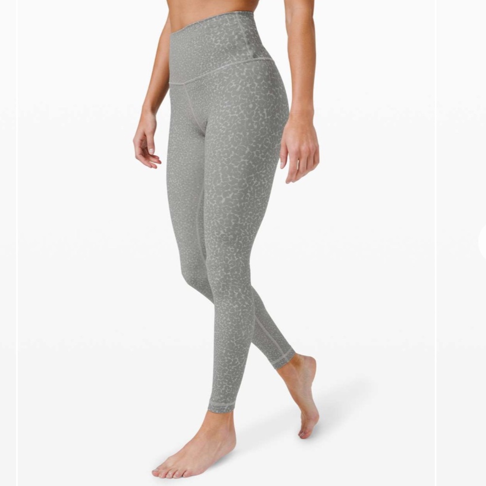 Lululemon Align 28” High Rise Pant Engineer Print City Camo Silver Drop Multi
